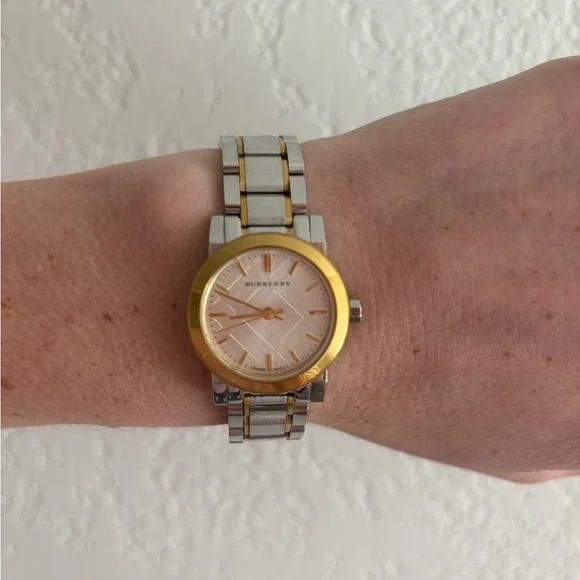 Burberry Gold and Silver Classic Watch - Picture 2 of 5